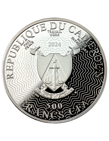 Moneta d'argento NGC 1907 Galaxies 500 Franchi CFA Camerun 2024 - Coins & More - Camerun