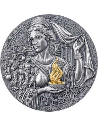 HESTIA Die große griechische Mythologie 3 Oz Silbermünze 3000 Francs Kamerun 2025 - Coins & More - Kamerun