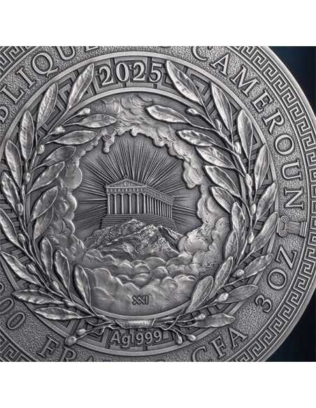 HESTIA Die große griechische Mythologie 3 Oz Silbermünze 3000 Francs Kamerun 2025 - Coins & More - Kamerun
