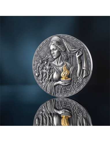 HESTIA Die große griechische Mythologie 3 Oz Silbermünze 3000 Francs Kamerun 2025 - Coins & More - Kamerun