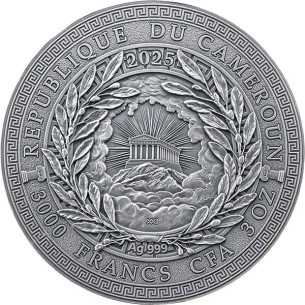HESTIA Die große griechische Mythologie 3 Oz Silbermünze 3000 Francs Kamerun 2025 - Coins & More - Kamerun 2