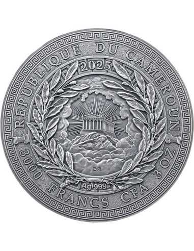 HESTIA Die große griechische Mythologie 3 Oz Silbermünze 3000 Francs Kamerun 2025 - Coins & More - Kamerun