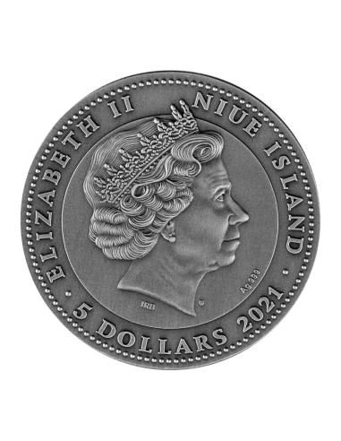 GUAN YU 2 Oz Silver Coin 5$ Niue 2021 - Coins & More - Niue