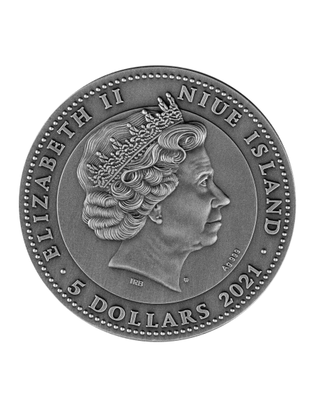 GUAN YU 2 Oz Silver Coin 5$ Niue 2021 - Coins & More - Niue