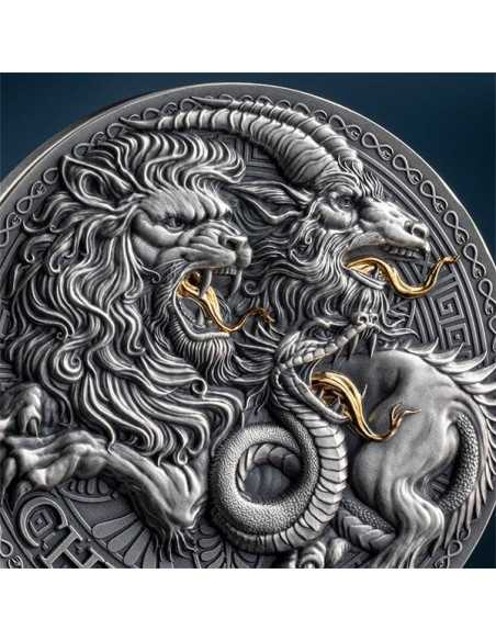 CHIMERA Die große griechische Mythologie 1 Oz Silbermünze 1000 Francs Kamerun 2025 - Coins & More - Kamerun
