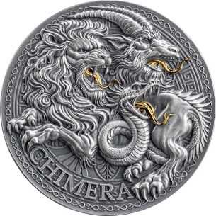 CHIMERA La Grande Mythologie Grecque Pièce 1 Oz Argent 1000 Francs Cameroun 2025 - Coins & More - Cameroun
