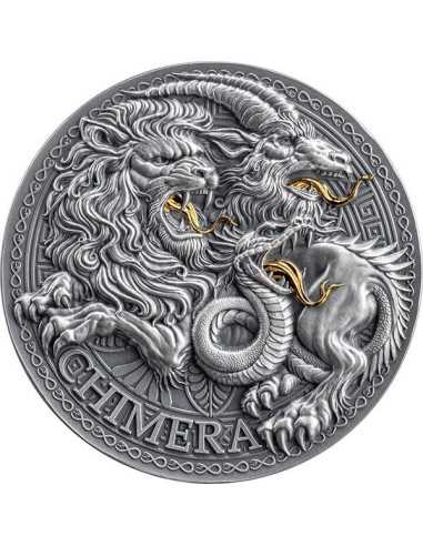 CHIMERA Die große griechische Mythologie 1 Oz Silbermünze 1000 Francs Kamerun 2025 - Coins & More - Kamerun