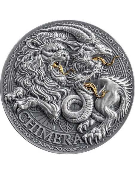 CHIMERA Die große griechische Mythologie 1 Oz Silbermünze 1000 Francs Kamerun 2025 - Coins & More - Kamerun