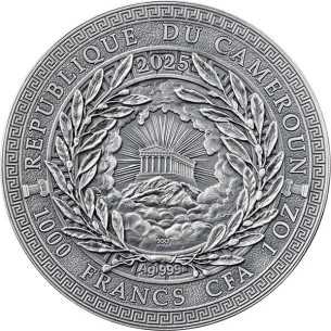 CHIMERA La Grande Mythologie Grecque Pièce 1 Oz Argent 1000 Francs Cameroun 2025 - Coins & More - Cameroun 2