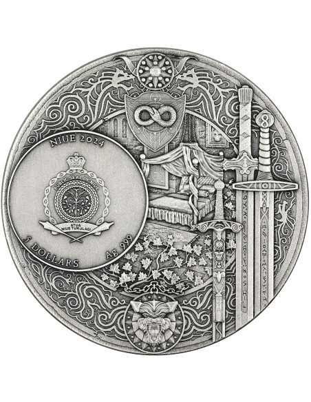 LA SIGNORA DEL LAGO Moneta d'argento da 2 once The Witcher 5$ Niue 2024 - Coins & More - Niue