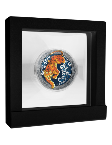 TIGER Lunar Year Silver Coin 5 Cedis Ghana 2022 - Coins & More - Africa