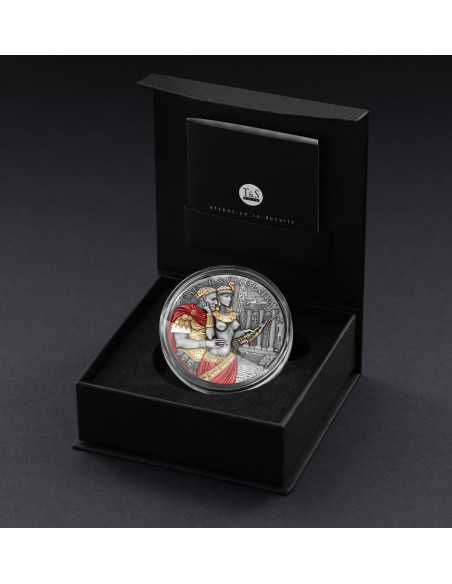 CAESAR & CLEOPATRA Il Potere dell'Amore Moneta d'Argento da 2 Oz 2000 Franchi Camerun 2024 - Coins & More - Camerun