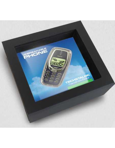 UNBREAKABLE PHONE Colored Gilded TechStalgic 2 Oz Silver Coin 2$ Niue 2025 - Coins & More - Niue