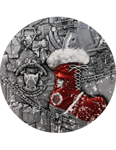 SANTA CLAUS Steampunk Series 2 Oz Silver Coin 2000 Francs Cameroon 2025 - Coins & More - Camerún