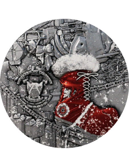 SANTA CLAUS Steampunk Series 2 Oz Silver Coin 2000 Francs Cameroon 2025 - Coins & More - Camerún