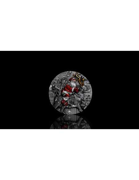 SANTA CLAUS Steampunk Series 2 Oz Silver Coin 2000 Francs Cameroon 2025 - Coins & More - Camerún