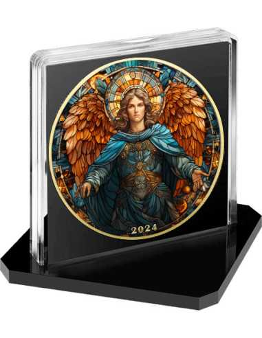 SAINT MICHAEL Saint Vitrail American Eagle 1 Oz Silver Coin 1$ USA 2024 - Coins & More - Usa