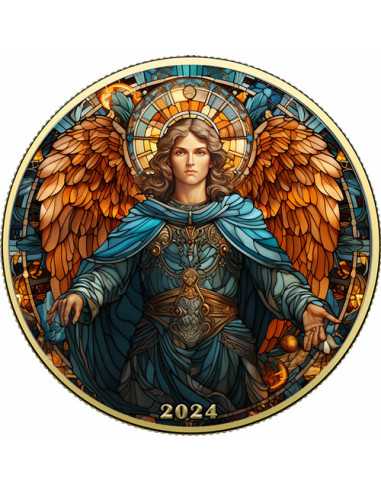 SAINT MICHAEL Saint Vitrail American Eagle 1 Oz Silver Coin 1$ USA 2024 - Coins & More - Usa
