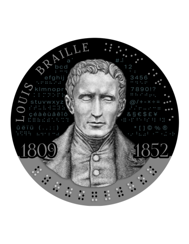LOUIS BRAILLE 2 Oz Silver Coin 2000 Francs Cameroon 2024 - Coins & More - Cameroon