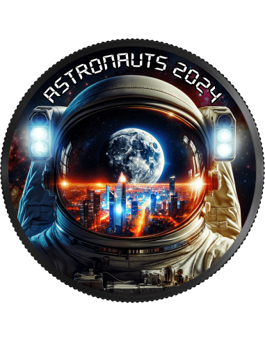 ASTRONAUTS 2024 1 Oz Silbermünze 5$ Kanada 2024 - Coins & More - Kanada