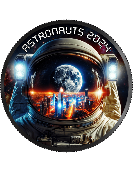 ASTRONAUTS 2024 1 Oz Silbermünze 5$ Kanada 2024 - Coins & More - Kanada