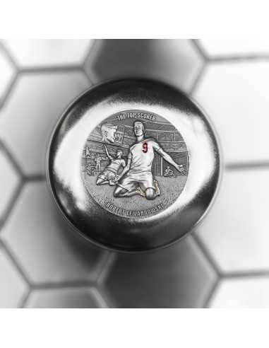 TOP SCORER ROBERT LEWANDOWSKI The Way to the Dreams 2 Oz Silver Coin 5$ Niue 2024 - Coins & More - Niue