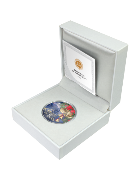 CAROL OF THE BELLS Silver Coin 500 Francs Cameroon 2021 - Coins & More - Camerun