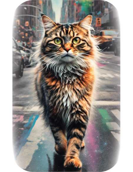 ORANGE AMERICAN SHORTHAIR IN NEW YORK Cats in the City Premium Cast Bar 100g Silber - Coins & More - Silber