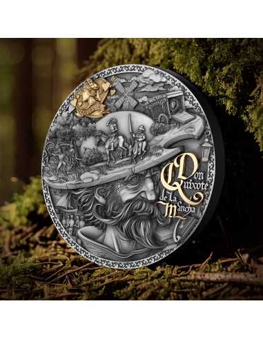 DON QUIXOTE DE LA MANCHA Moneda de Plata de 2 Oz 5$ Niue 2024 - Coins & More - Niue