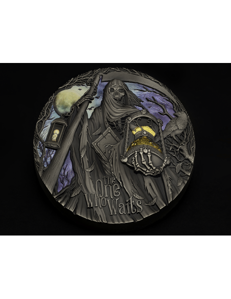 THE ONE WHO WAITS Grim Reaper Figures Of Death 2 Oz Silver Coin 2000 Francs Cameroon 2024 - Coins & More - Cameroon