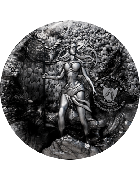 ATHENA Griechische Mythologie Serie 2 Oz Silbermünze 2000 Francs Kamerun 2025 - Coins & More - Kamerun