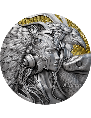 ATHENA Griechische Mythologie Serie 2 Oz Silbermünze 2000 Francs Kamerun 2025 - Coins & More - Kamerun