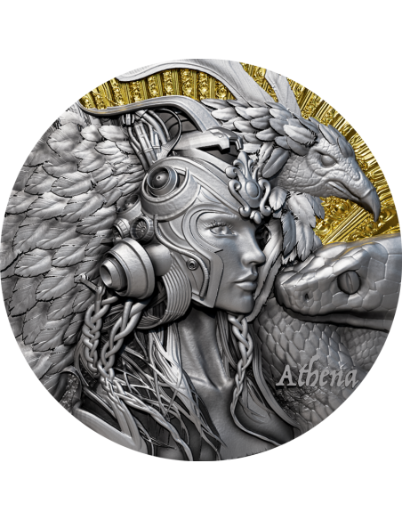 ATHENA Griechische Mythologie Serie 2 Oz Silbermünze 2000 Francs Kamerun 2025 - Coins & More - Kamerun