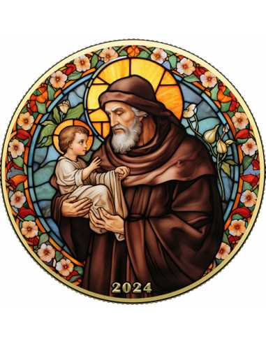 SAINT ANTHONY Saint Vitrail American Eagle 1 Oz Silver Coin 1$ USA 2024 - Coins & More - Usa