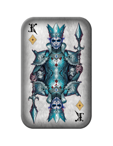 KING OF DIAMONDS Poker Karten Premium Cast Bar 2 Oz Silber - Coins & More - Silber
