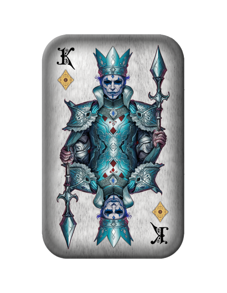 KING OF DIAMONDS Poker Cards Premium Cast Bar 2 Oz Silver - Coins & More - Plata