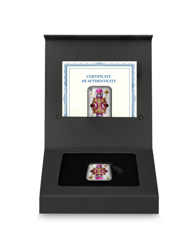 KING OF CLUBS Poker Cards Premium Cast Bar 2 Oz Silver - Coins & More - Silver