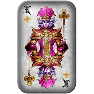 KING OF CLUBS Cartes de poker Premium Cast Bar 2 Oz Silver - Coins & More - Argent