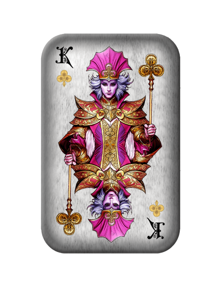 KING OF CLUBS Poker Cards Premium Cast Bar 2 Oz Silver - Coins & More - Silver