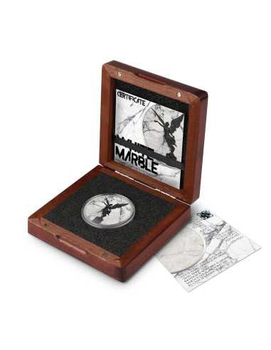 LIBERTAD Weißer Marmor Marmor Sammlung 1 Oz Silbermünze Mexiko 2024 - Coins & More - Mexiko