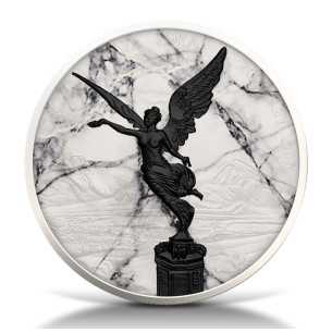 LIBERTAD Collezione Marmo Bianco 1 Oz Moneta d'Argento Messico 2024 - Coins & More - Messico