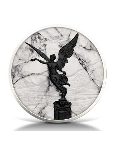LIBERTAD Weißer Marmor Marmor Sammlung 1 Oz Silbermünze Mexiko 2024 - Coins & More - Mexiko
