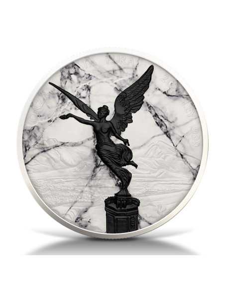 LIBERTAD White Marble Marble Collection 1 Oz Silver Coin Mexico 2024 - Coins & More - Mexico