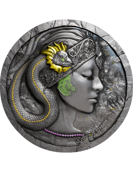 MADRE DEL DRAGONE Moneta d'argento da 2 Oz 2000 Franchi Camerun 2025 - Coins & More - Camerun