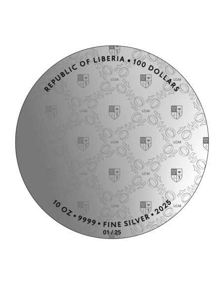 ANAMORPHOSIS 10 Oz Moneda de Plata 100$ Liberia 2025 - Coins & More - Liberia