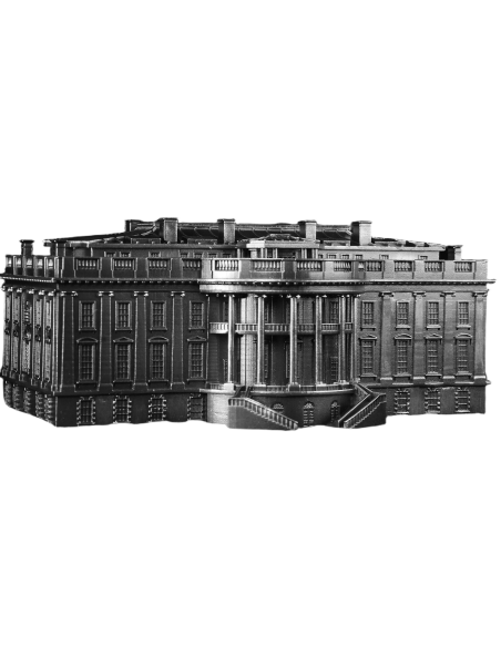 THE WHITE HOUSE 10 Oz 3D Silver Coin 3000 Francs Cameroon 2025 - Coins & More - Cameroun