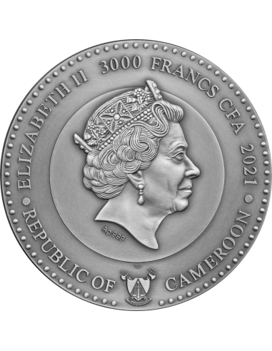 VENUS Planets and Gods 3 Oz Silver Coin 3000 Francs Cameroon 2021 - Coins & More - Camerún