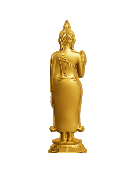 MONDAY BUDDHA MAKING PEACE 7 Days Buddha Series 1 Oz Silver Coin 5000 Francs Chad 2024 - Coins & More - Tchad