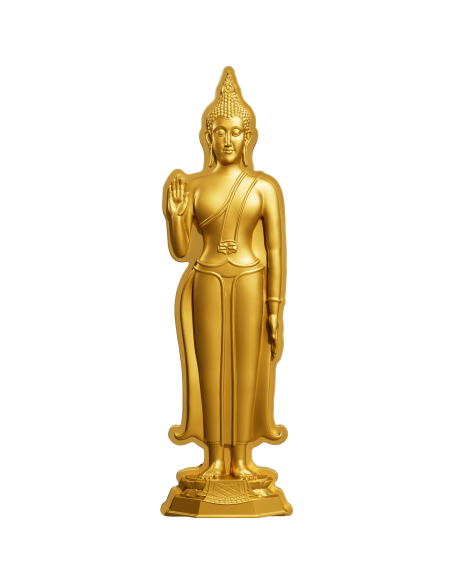 MONDAY BUDDHA MAKING PEACE 7 Days Buddha Series 1 Oz Silver Coin 5000 Francs Chad 2024 - Coins & More - Tchad
