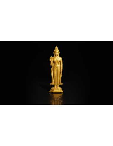 LUNEDI' BUDDHA CHE FA LA PACE Serie 7 Giorni Buddha Moneta d'Argento da 1 Oz 5000 Franchi Ciad 2024 - Coins & More - Chad